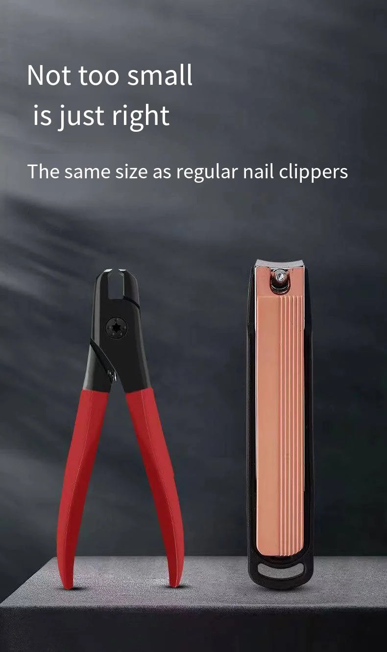 Large Opening Nail Clippers Gray Nail Trimmer Thick Nails for the Elderly Individual Household Nail Clippers Durable