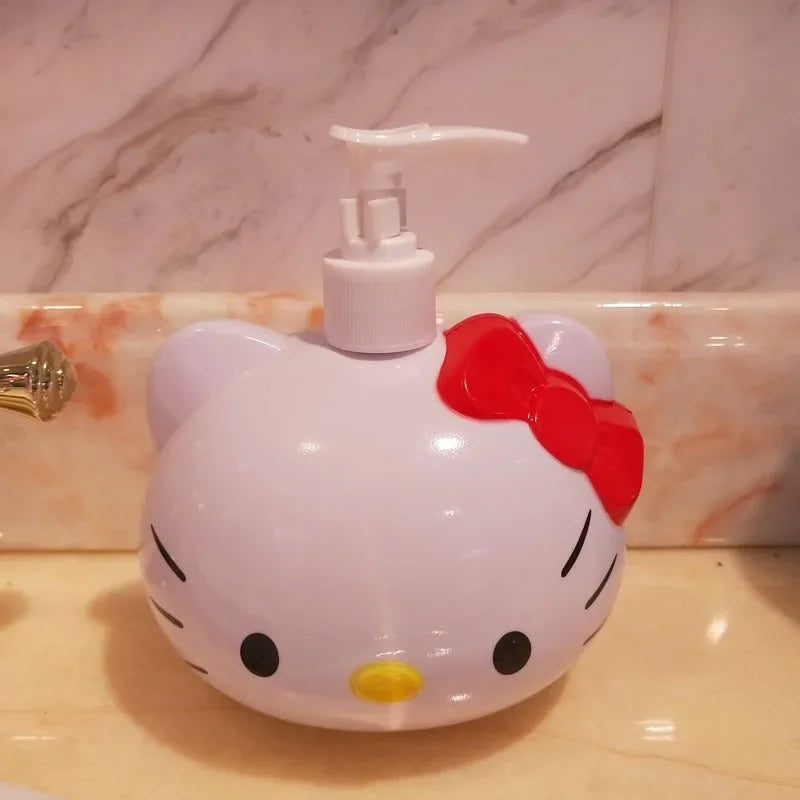 Hello Kitty Shower Gel Shampoo Lotion Sub-packing Pressure Bottle Mouth Pot Hand Sanitizer Sub-bottling Alcohol Bottle Gifts