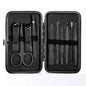 7/10/12 Pcs Classic Black Manicure Set Hand Feet Facial Stainless Steel Accessories, All Black Nail Clippers