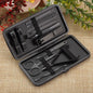 7/10/12 Pcs Classic Black Manicure Set Hand Feet Facial Stainless Steel Accessories, All Black Nail Clippers