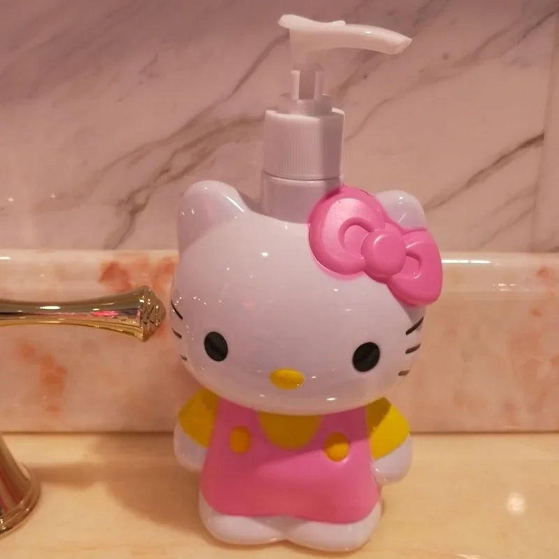 Hello Kitty Shower Gel Shampoo Lotion Sub-packing Pressure Bottle Mouth Pot Hand Sanitizer Sub-bottling Alcohol Bottle Gifts